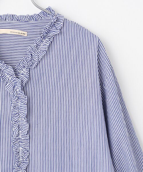 LOGEMENT DE CLAIRE / ロジュモンドクレール シャツ・ブラウス | 【アソートVフリルシャツ】 | 詳細4