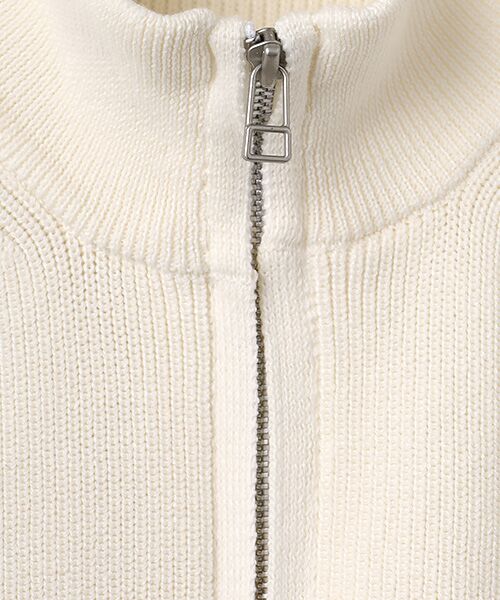 LOGEMENT DE CLAIRE / ロジュモンドクレール ベスト | 【麻タッチ片畦ハイネックジップアップベスト】 | 詳細1