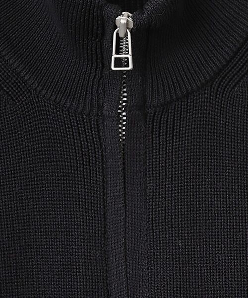 LOGEMENT DE CLAIRE / ロジュモンドクレール ベスト | 【麻タッチ片畦ハイネックジップアップベスト】 | 詳細6