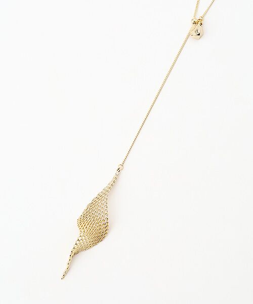 LOGEMENT DE CLAIRE / ロジュモンドクレール ネックレス・ペンダント・チョーカー | 【ツイストメッシュY字ネックレス】 | 詳細3