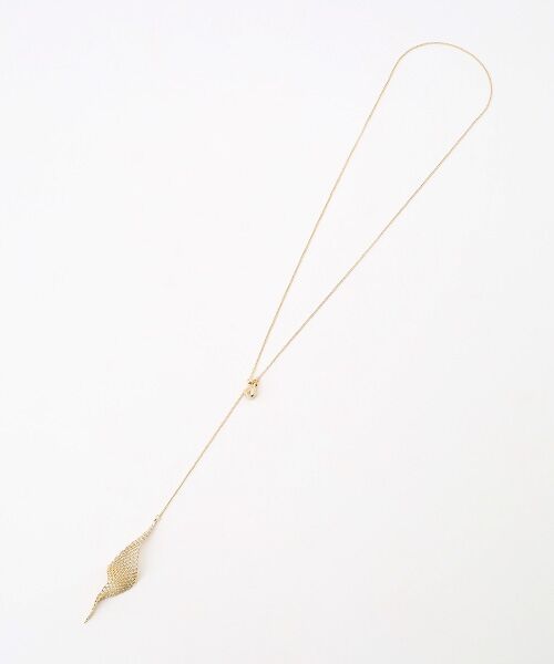 LOGEMENT DE CLAIRE / ロジュモンドクレール ネックレス・ペンダント・チョーカー | 【ツイストメッシュY字ネックレス】（ゴールド）