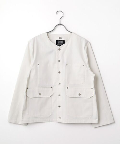 LOGEMENT DE CLAIRE / ロジュモンドクレール ブルゾン | 《別注》【TAION/タイオン】ノーカラーブルゾン（オフホワイト）