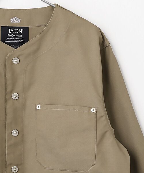 LOGEMENT DE CLAIRE / ロジュモンドクレール ブルゾン | 《別注》【TAION/タイオン】ノーカラーブルゾン | 詳細3