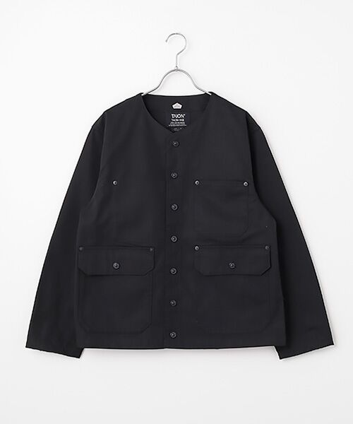 LOGEMENT DE CLAIRE / ロジュモンドクレール ブルゾン | 《別注》【TAION/タイオン】ノーカラーブルゾン（ブラック）