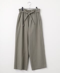 LOGEMENT DE CLAIRE / ロジュモンドクレール その他パンツ | リボン付きイージーストレートパンツ