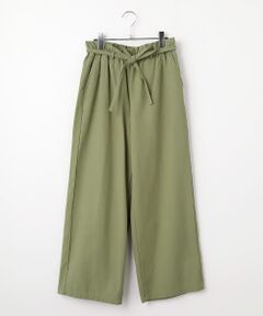 LOGEMENT DE CLAIRE / ロジュモンドクレール その他パンツ | リボン付きイージーストレートパンツ