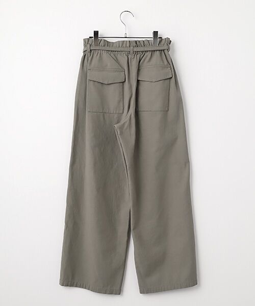 LOGEMENT DE CLAIRE / ロジュモンドクレール その他パンツ | リボン付きイージーストレートパンツ | 詳細1