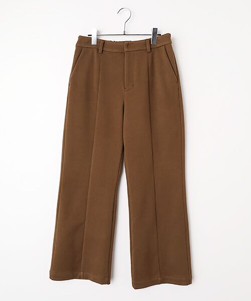 LOGEMENT DE CLAIRE / ロジュモンドクレール その他パンツ | 【LOURMARIN】裏起毛ストレートパンツ（ブラウン）