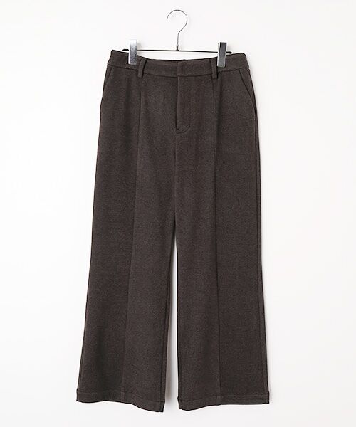 LOGEMENT DE CLAIRE / ロジュモンドクレール その他パンツ | 【LOURMARIN】裏起毛ストレートパンツ（チャコールグレー）