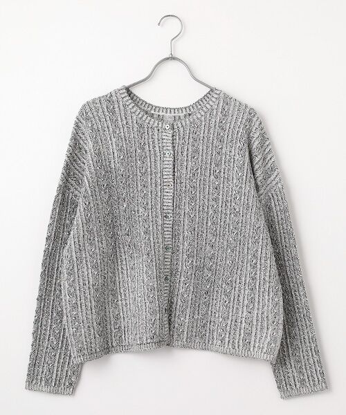 LOGEMENT DE CLAIRE / ロジュモンドクレール カーディガン・ボレロ | 2WAYクルーネックカーディガン＆プルオーバー（ブラック）