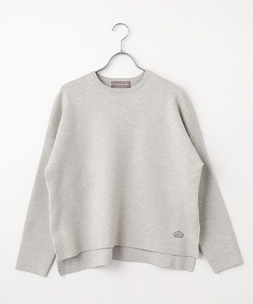 LOGEMENT DE CLAIRE / ロジュモンドクレール ニット・セーター | クルーネックニットプルオーバー（ライトグレー）