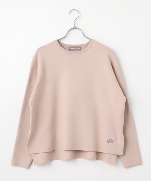 LOGEMENT DE CLAIRE / ロジュモンドクレール ニット・セーター | クルーネックニットプルオーバー（ライトピンク）