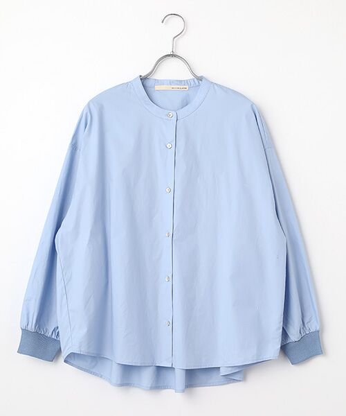 LOGEMENT DE CLAIRE / ロジュモンドクレール シャツ・ブラウス | 【アソートコットンオーバーシャツブラウス】（サックスブルー）