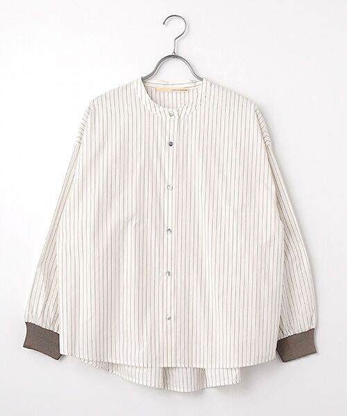 LOGEMENT DE CLAIRE / ロジュモンドクレール シャツ・ブラウス | 【アソートコットンオーバーシャツブラウス】（ブラウン系その他）