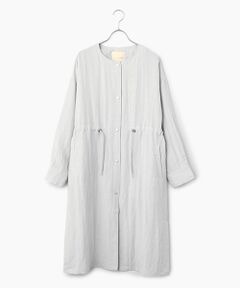 LOGEMENT DE CLAIRE / ロジュモンドクレール その他アウター | 【リネンMIXノーカラードロストコート】