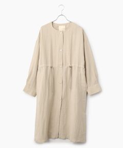 LOGEMENT DE CLAIRE / ロジュモンドクレール その他アウター | 【リネンMIXノーカラードロストコート】
