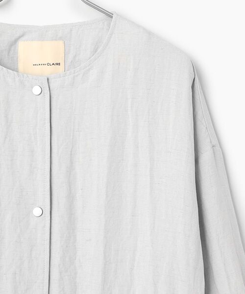 LOGEMENT DE CLAIRE / ロジュモンドクレール その他アウター | 【リネンMIXノーカラードロストコート】 | 詳細2
