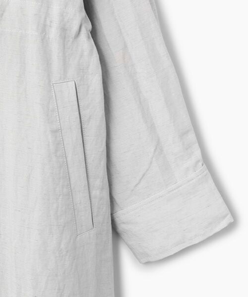 LOGEMENT DE CLAIRE / ロジュモンドクレール その他アウター | 【リネンMIXノーカラードロストコート】 | 詳細3