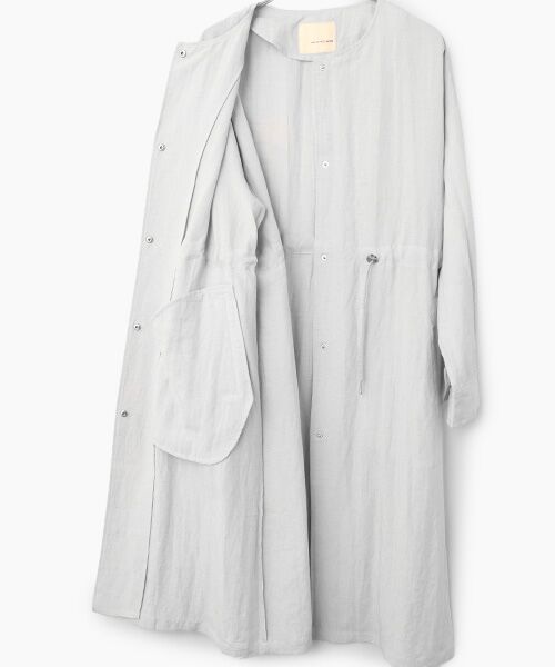 LOGEMENT DE CLAIRE / ロジュモンドクレール その他アウター | 【リネンMIXノーカラードロストコート】 | 詳細5