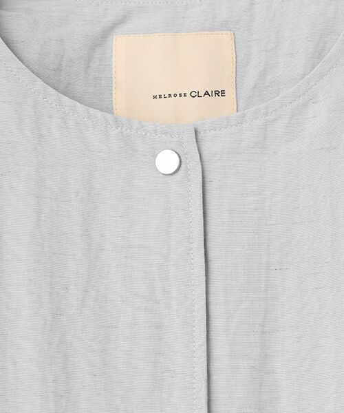 LOGEMENT DE CLAIRE / ロジュモンドクレール その他アウター | 【リネンMIXノーカラードロストコート】 | 詳細6