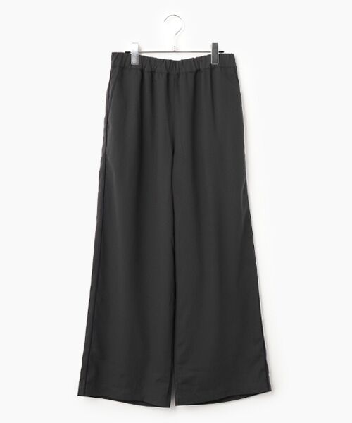 LOGEMENT DE CLAIRE / ロジュモンドクレール その他パンツ | 【エステルイージーサイドラインパンツ】（チャコールグレー）