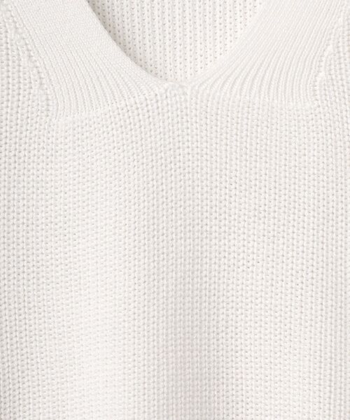 LOGEMENT DE CLAIRE / ロジュモンドクレール ベスト | 【コットンミックスの片畦Vネックベスト】 | 詳細1