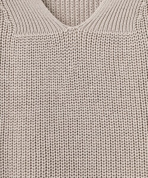 LOGEMENT DE CLAIRE / ロジュモンドクレール ベスト | 【コットンミックスの片畦Vネックベスト】 | 詳細5