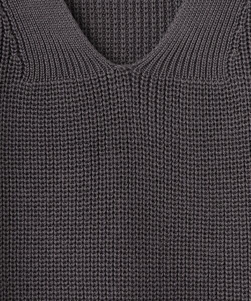 LOGEMENT DE CLAIRE / ロジュモンドクレール ベスト | 【コットンミックスの片畦Vネックベスト】 | 詳細6