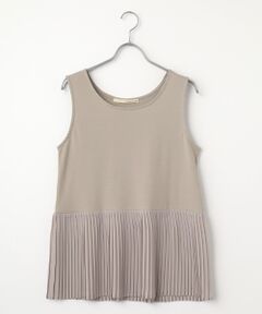 LOGEMENT DE CLAIRE / ロジュモンドクレール タンクトップ | 【コットンフライス＋プリーツタンクトップ】