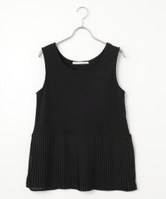 LOGEMENT DE CLAIRE / ロジュモンドクレール タンクトップ | 【コットンフライス＋プリーツタンクトップ】