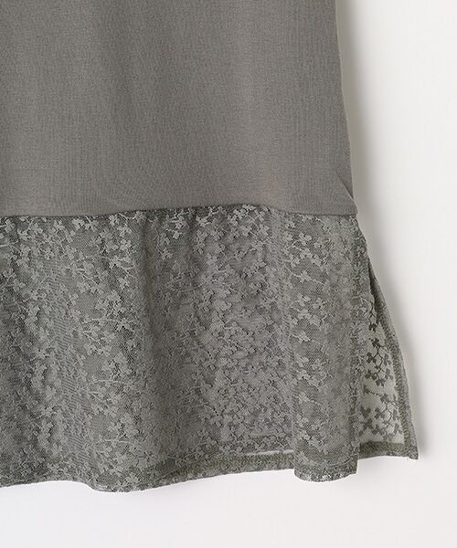 LOGEMENT DE CLAIRE / ロジュモンドクレール タンクトップ | 【コットンフライス＋リーフレースタンクトップ】 | 詳細5