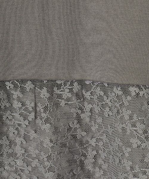 LOGEMENT DE CLAIRE / ロジュモンドクレール タンクトップ | 【コットンフライス＋リーフレースタンクトップ】 | 詳細6