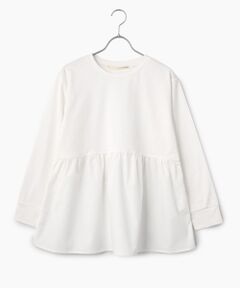 LOGEMENT DE CLAIRE / ロジュモンドクレール カットソー | 【コットン天竺＋ファブリックプルオーバー】