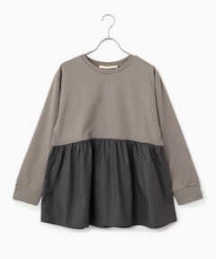 LOGEMENT DE CLAIRE / ロジュモンドクレール カットソー | 【コットン天竺＋ファブリックプルオーバー】