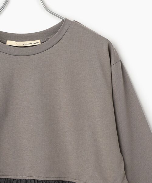 LOGEMENT DE CLAIRE / ロジュモンドクレール カットソー | 【コットン天竺＋ファブリックプルオーバー】 | 詳細3