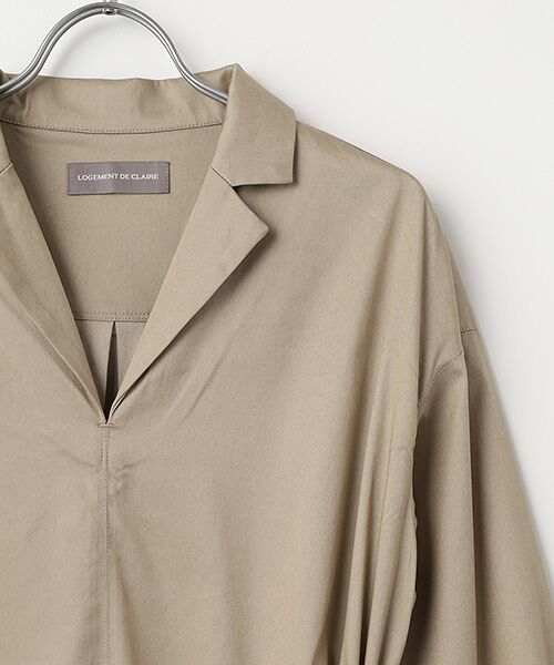 LOGEMENT DE CLAIRE / ロジュモンドクレール ロング・マキシ丈ワンピース | オープンカラーワンピース | 詳細3