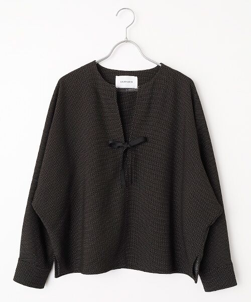 LOGEMENT DE CLAIRE / ロジュモンドクレール シャツ・ブラウス | 【LOURMARIN】クルーネックドルマンブラウス（ブラック）