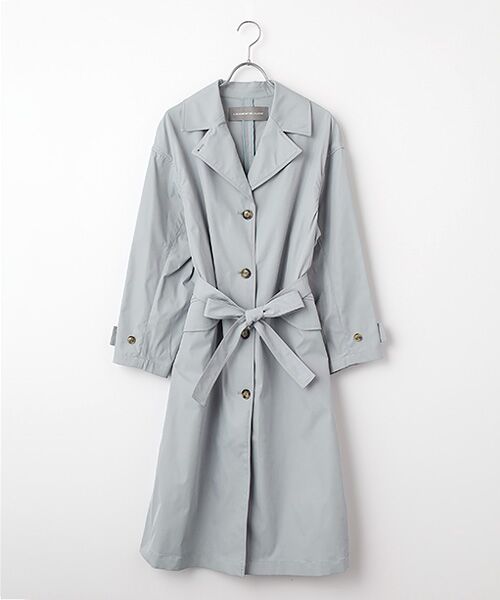 LOGEMENT DE CLAIRE / ロジュモンドクレール トレンチコート | シングルトレンチコート（ブルー）