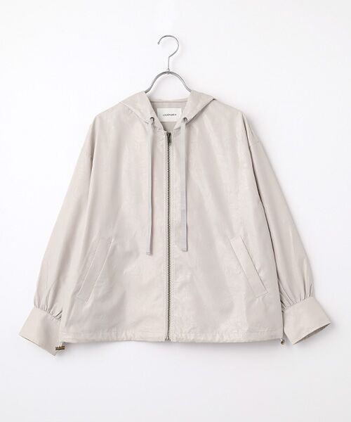 LOGEMENT DE CLAIRE / ロジュモンドクレール ブルゾン | 【LOURMARIN】裾ドロストフーディブルゾン（グレイッシュベージュ）