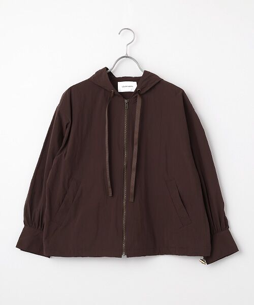 LOGEMENT DE CLAIRE / ロジュモンドクレール ブルゾン | 【LOURMARIN】裾ドロストフーディブルゾン（ブラウン）