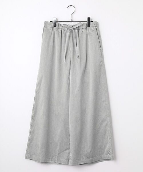 LOGEMENT DE CLAIRE / ロジュモンドクレール その他パンツ | イージーワイドキュロット（ライトグレー）