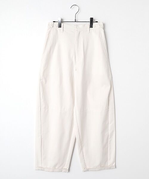 LOGEMENT DE CLAIRE / ロジュモンドクレール その他パンツ | コットンテンセルバレルパンツ（オフホワイト）