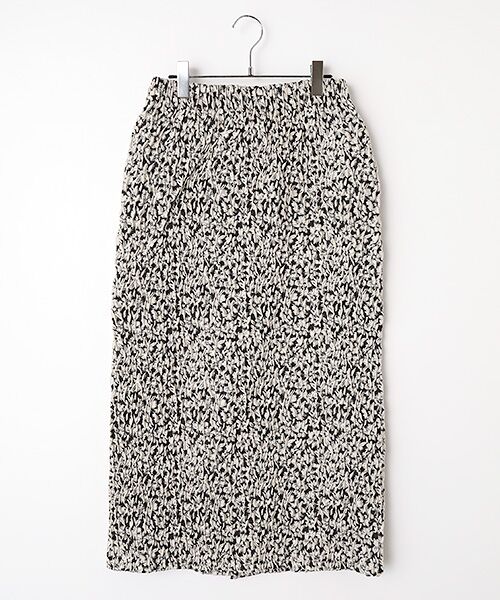 LOGEMENT DE CLAIRE / ロジュモンドクレール ロング・マキシ丈スカート | ギャザーナロースカート（アイボリー）