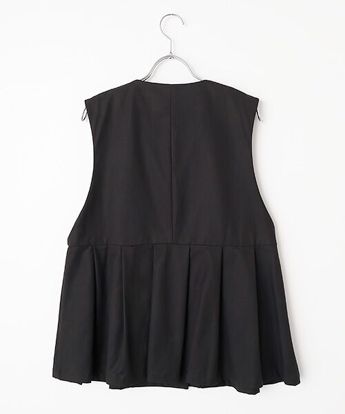 LOGEMENT DE CLAIRE / ロジュモンドクレール ベスト | タックペプラムジレ | 詳細2