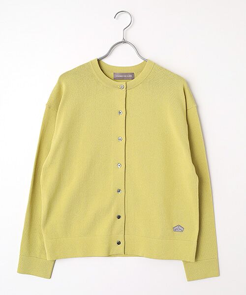 LOGEMENT DE CLAIRE / ロジュモンドクレール カーディガン・ボレロ | クルーネック長袖カーディガン（イエロー）