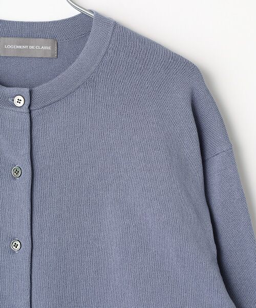 LOGEMENT DE CLAIRE / ロジュモンドクレール カーディガン・ボレロ | クルーネック長袖カーディガン | 詳細4