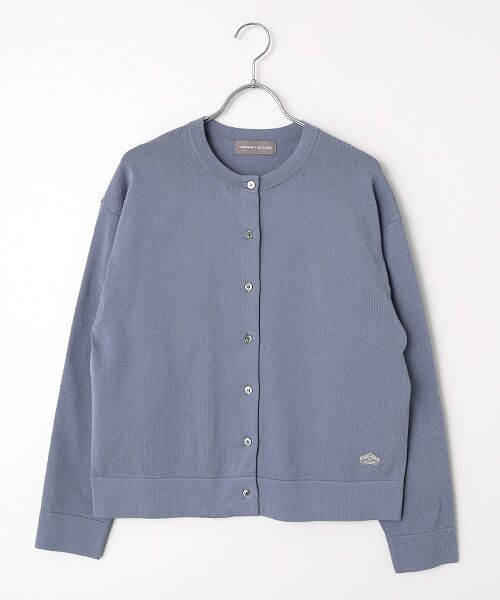 LOGEMENT DE CLAIRE / ロジュモンドクレール カーディガン・ボレロ | クルーネック長袖カーディガン（ブルー）