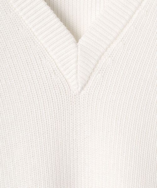 LOGEMENT DE CLAIRE / ロジュモンドクレール ニット・セーター | Vネック片畦プルオーバー | 詳細1