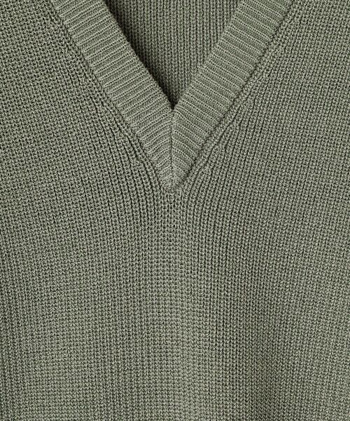LOGEMENT DE CLAIRE / ロジュモンドクレール ニット・セーター | Vネック片畦プルオーバー | 詳細6