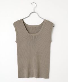 LOGEMENT DE CLAIRE / ロジュモンドクレール ニット・セーター | ハイゲージリブノースリーブプルオーバー